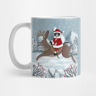 Santa Claws on a Jackalope Full Mug